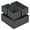 Gray, variant on Tripumer 4Pcs Woven Box Set, Polypropylene Baskets Ideal for Wardrobe Shelves, Dressers, Bathroom, Bedroom and Office Organization — Gray
