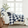 thumbnail image 3 of Levtex Home - Camden Duvet Cover Set - Full/Queen Duvet Cover (90 x 94 in.) + Two Standard Pillowcases (26 x 20 in. ) - Buffalo Check in Navy and Cream - Reversible Pattern - Cotton, 3 of 5