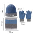 thumbnail image 2 of Gorro de invierno, bufanda, guantes con pantalla táctil, conjunto para hombres y mujeres, 2 of 5