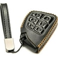 thumbnail image 2 of Vitodeco Leather Key Fob Cover Case Protector Compatible with Acura ZDX, Honda Prologue, Buick Envision - 6 Buttons, Black, 2 of 5