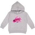 thumbnail image 2 of Inktastic Girls Pink Airplane Pilot Toddler Hoodie, 2 of 4