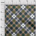 thumbnail image 1 of oneOone Viscose Jersey Fabric Tartan Check Printed Fabric 1 Yard 60 Inch Wide, 1 of 4