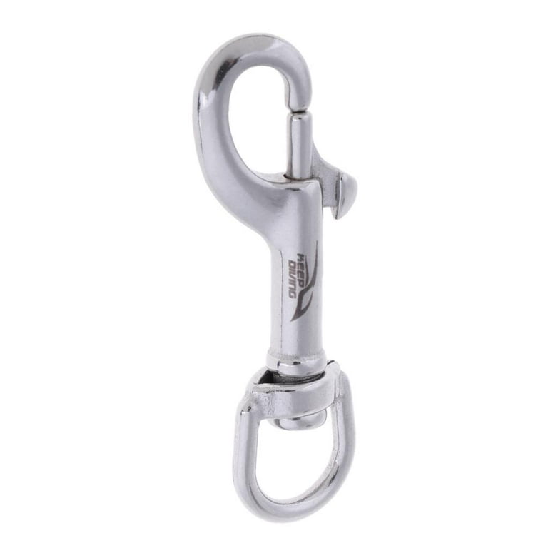 2x Lobster Hook Swivel Keychain Key Clasp 316 Stainless Steel Hook