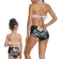 thumbnail image 6 of Jurebecia Mother Daughter Swimwear Family Matching children Two Pieces Bathing Suits Top Ruffled Flounce Tummy Control High Waisted Bottom Bikini Set, 6 of 8