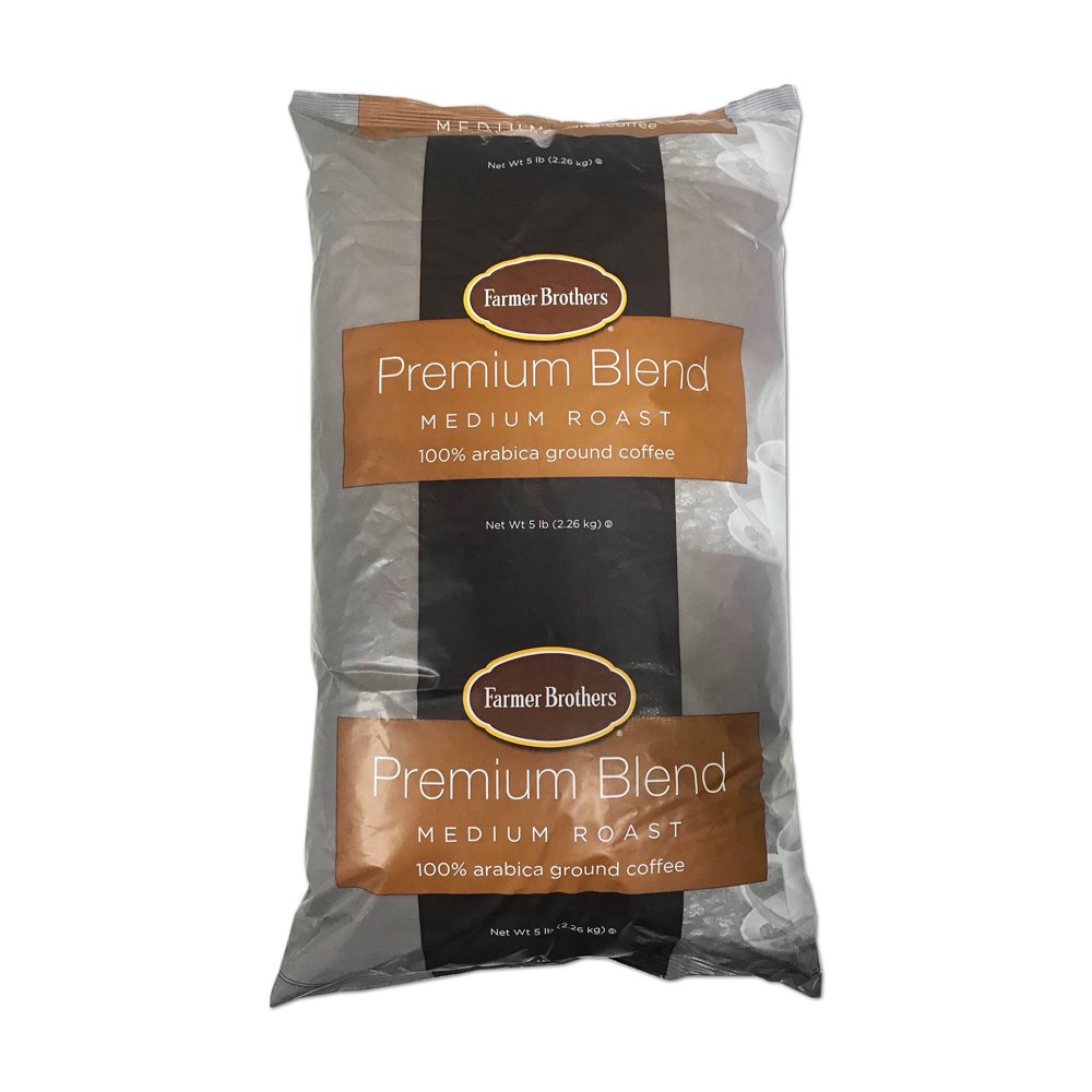 Farmer Brothers Medium Roast 100 Arabica Ground Coffee, 1/5 lb bag