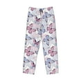 thumbnail image 2 of Fotbe Butterflies in Pastel Men's Pajama Pants,Sleepwear Pants,Pj Bottoms Drawstring And Pockets-, 2 of 7
