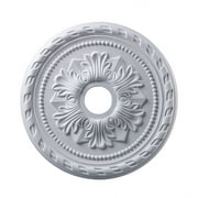 M1005WH-Elk Home-Corinthian - Medallion in Traditional Style with Victorian and Vintage Charm inspirations - 1.5 Inches tall and 21.5 inches wide