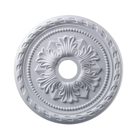 M1005WH-Elk Home-Corinthian - Medallion in Traditional Style with Victorian and Vintage Charm inspirations - 1.5 Inches tall and 21.5 inches wide