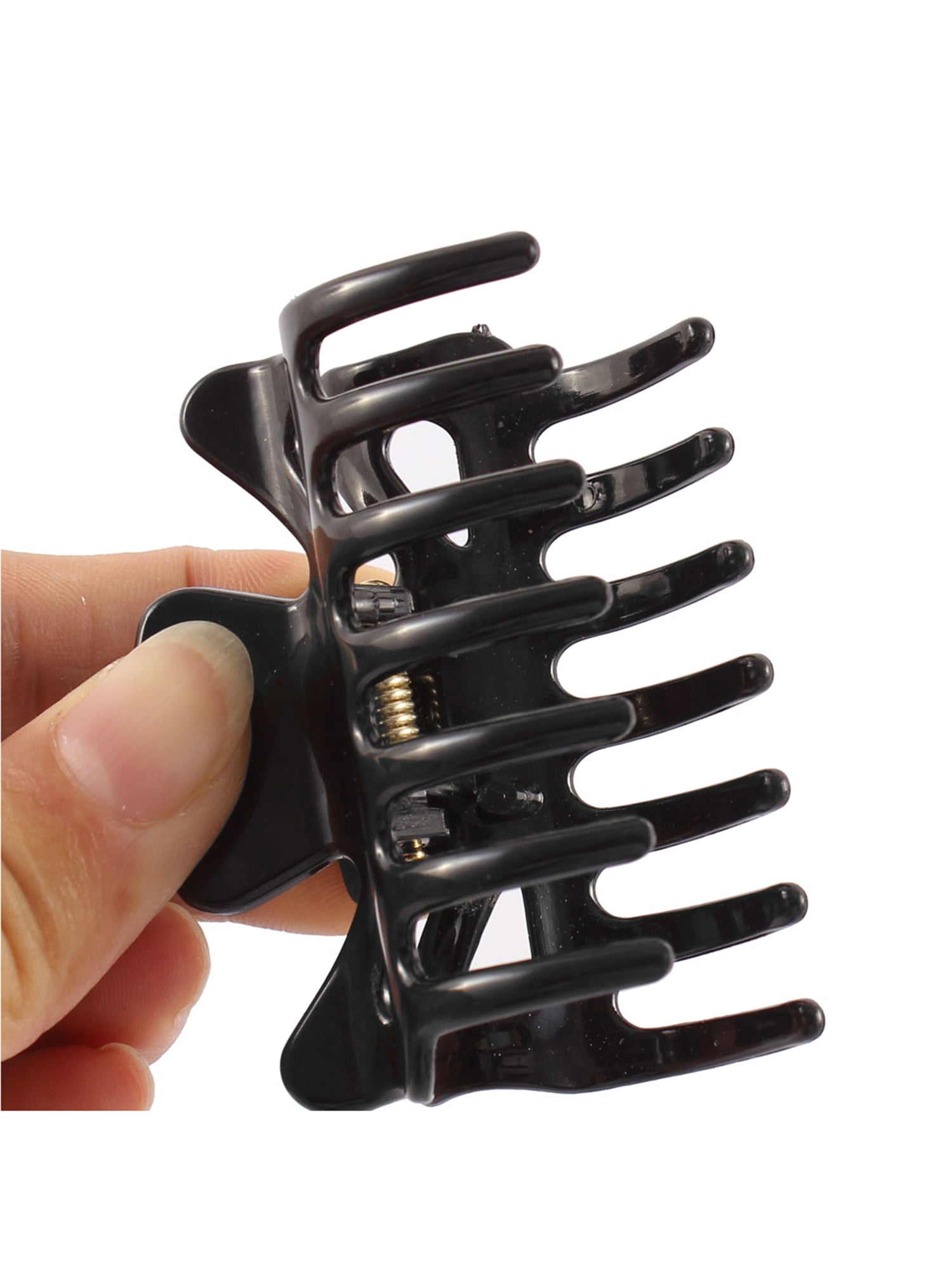 Lady Plastic 14 Teeth Spring Loaded Hair Jaw Claw Clip Clamp Hairclip