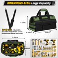 thumbnail image 2 of Bolsa para herramientas Veitorld, 16 pulgadas, 19 bolsillos, organizador resistente, 2 of 7
