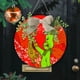 thumbnail image 1 of Letrero de bienvenida Kagetolytai árbol de Navidad de Grinch guirnalda de madera verde, 1 of 4