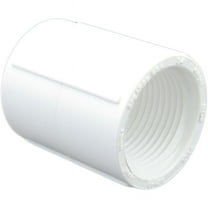 Lasco 430-005 Fitting, PVC, Threaded Coupler, 1/2"FPT