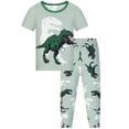 thumbnail image 2 of WIBACKER 1-12Y Kids Boys Pajamas Set Little Boy Short Sleeve Tops and Pants 2 Piece Pjs Boys Sleepwear Dinosaur Jammies, 2 of 14