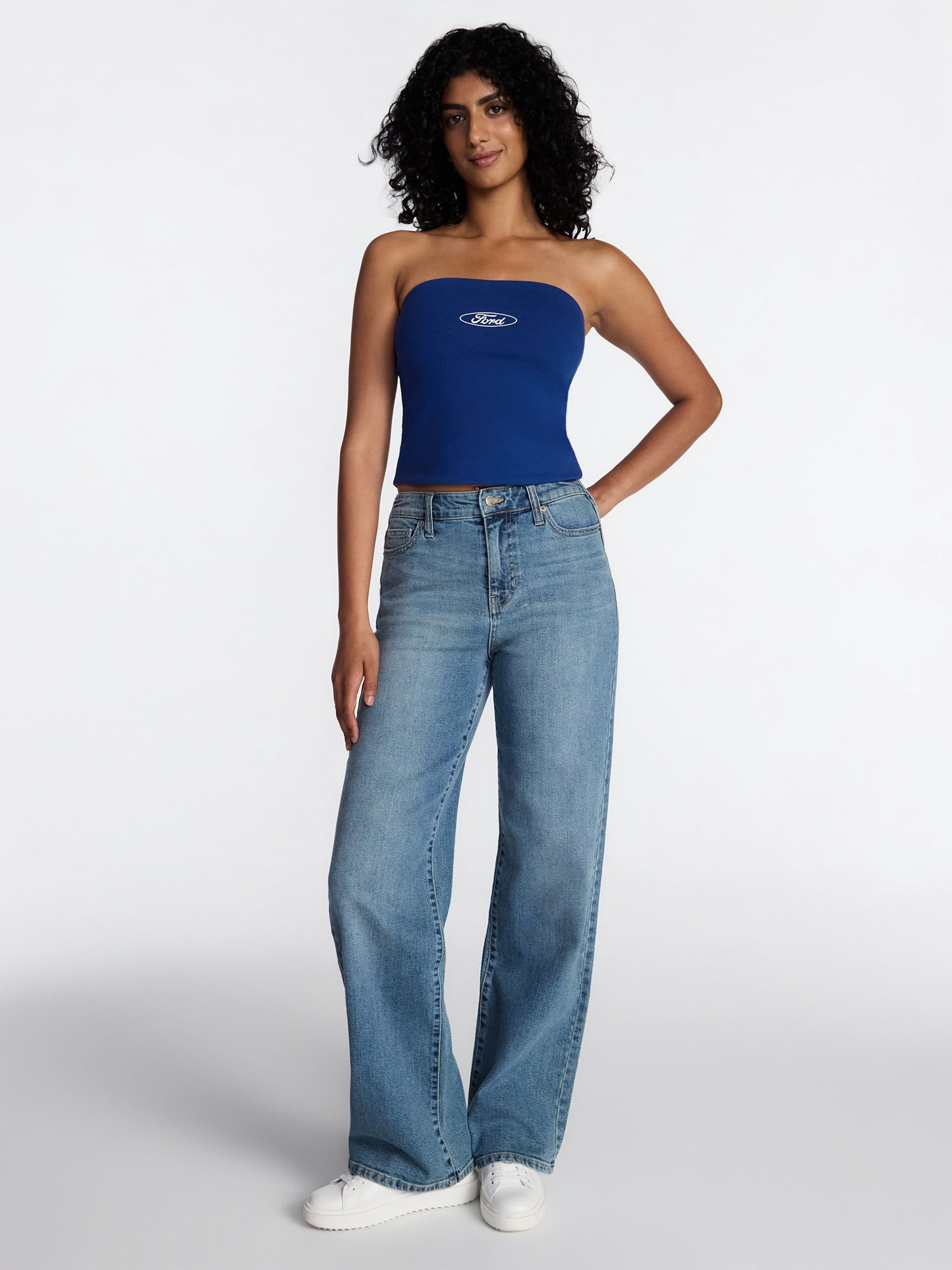 Ford Women's Reversible Graphic Tube Top, Sizes XXS-XXL