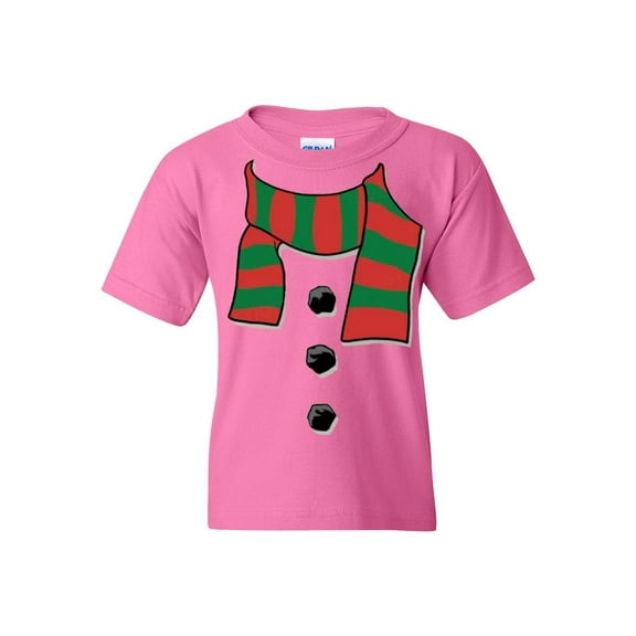 IWPF - Big Girls T-Shirts and Tank Tops - Christmas Snowman Scarf