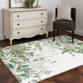 thumbnail image 4 of Sage Green Leaves 3'x5' Washable Rug, Weeping Spring Floral Elegant Pastoral Non-Slip Area Rugs for Entryway Kitchen Classroom, StainResistant Dorm Throw Carpet, Low Pile Soft Indoor Floor Mat, 4 of 9