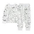 thumbnail image 3 of Kid Colouring Pajama Sets Crewneck Soft Comfort Casual Pajamas Set Girls' FashiOn Pajamas Set Cute Pjs for Girls 5-6 Years, 3 of 3