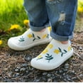 thumbnail image 2 of JAN & JUL Light-Weight Sneakers for Toddler Boy and Girl (Yellow Flowers, Size: 6 Toddler), 2 of 8