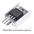 thumbnail image 4 of 21x15x10mm TO-220 Aluminum Heatsink for Cooling MOSFET Transistors Diodes with a Support Pin 10pcs, 4 of 5