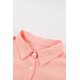 thumbnail image 3 of ABPHQTO Camiseta sin mangas rosa con botones y cuello vuelto para mujer, 3 of 5