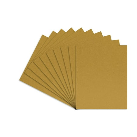 PosterPalooza Metallic Gold 5x7 Backing Board - Uncut Photo Mat Board