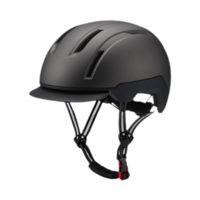 Casco de bicicleta Casco de montar Casco de bicicleta de carretera para viajes al aire libre Hombres Mujeres Niños Negro