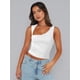 thumbnail image 5 of Y2K Camiseta sin mangas para mujer, escote irregular, sin mangas, tops halter, traje sexy para mujer, chaleco de moda, 5 of 5