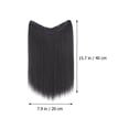 thumbnail image 3 of Miangastore Clip In Hair Piece Extension Synthetic Hair Long Straight 1Set 15.7X7.9In, 3 of 8