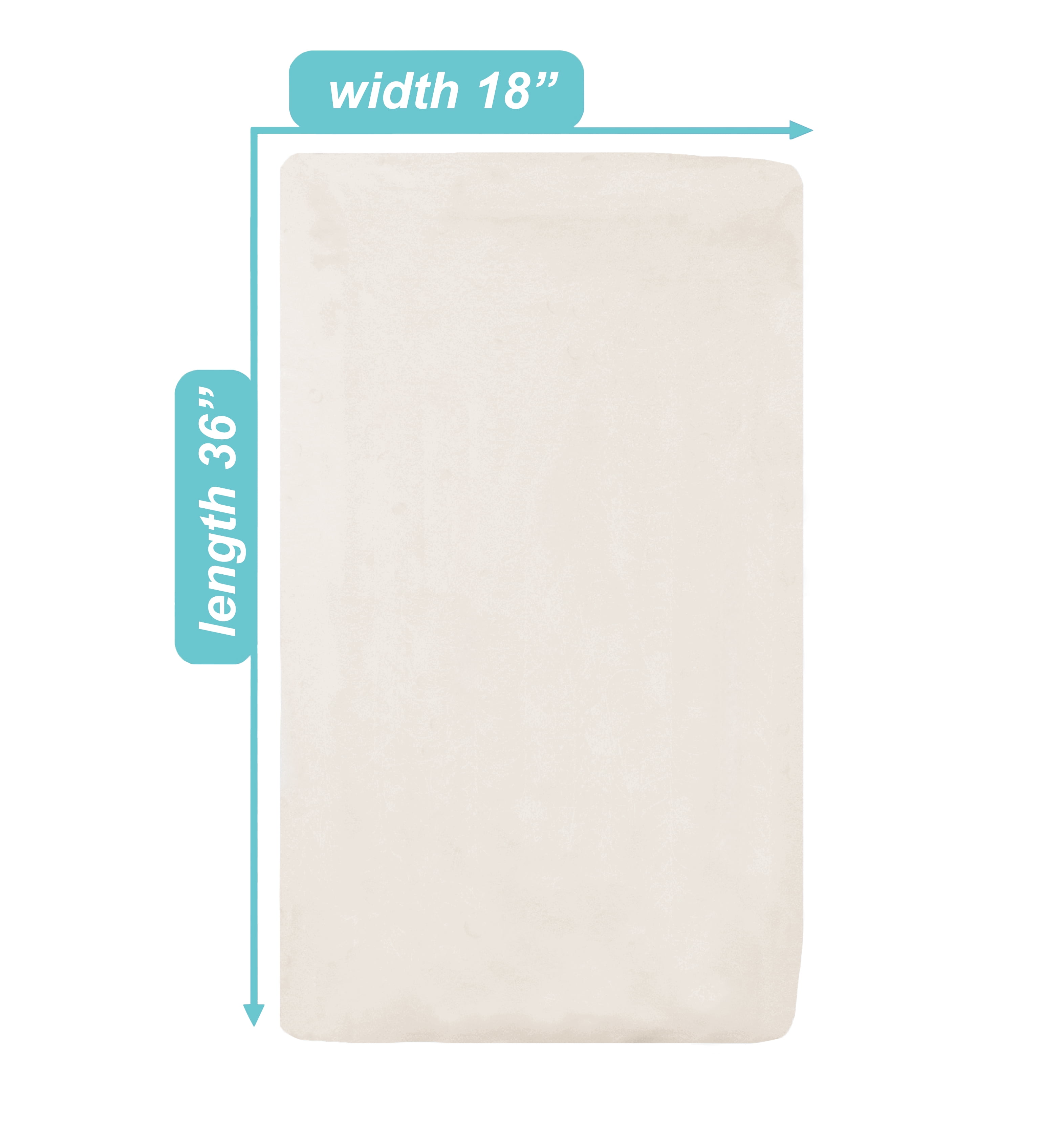 TL Care 18" x 36" Knit Fitted Cradle/Bassinet Sheet Made with Organic Cotton in Natural Color Soft Breathable for Boys and Girls
