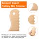 thumbnail image 4 of Herramientas de recorte de costillas de cerámica Uxcell, herramienta de diseño de patrón de onda para cerámica, madera de haya para tallar cerámica y arcilla, 4 of 6