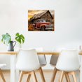 thumbnail image 2 of Rustic Farmhouse Canvas Wall Art Old Car and Cattle with Barn Framed Canvas Art Farm Cow and Sunflowers Canvas Wall Art Decor for Living Room Brown Bedroom Bathroom Decor, 16 x 12 inch, 2 of 6