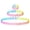 Rainbow, variant on 3PC Tattoo Choker Necklace Set Bracelet Ring - 90s Necklace 2000s Y2K Fashion Vintage - Stretchy Elastic Neck Lace Women's - Colorful Pink - Classic Fashion Trend