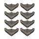 thumbnail image 1 of Protectores de esquina de metal para escritorio Unique Bargains, cubierta de borde de mesa, 1.54" x 1.54" x 0.35" tono bronce, 8 piezas, 1 of 3