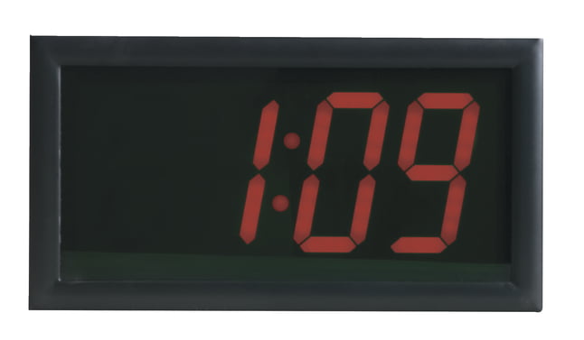 LED Radio Clock Digital Wall Clock LED Radio wall clock seconds as Running Light Red 