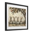 thumbnail image 3 of Stupell Industries Autumn Bunnies & Apples Black Framed Print Under Glass, design by Petal Prints Design, 3 of 9