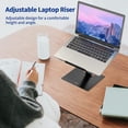 thumbnail image 4 of Besign LSX5 Aluminum Laptop Stand, Ergonomic Adjustable Notebook Stand, Riser Holder Computer Stand Compatible with Air, Pro, Dell, CPDD , LenoCPDD o More 10-14" Laptops (Gray) Gray, 4 of 7