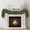 Dark Green, variant on 6FT Artificial Cedar Garlands, Real Touch Soft Cedar Pine Garland, Winter Artificial Greenery Garland for Fireplace Mantel Staircase Porch Table Indoor Home Xmas Decors