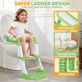 thumbnail image 2 of Asiento de Entrenamiento para Baño Orzbow 3-en-1 para Niños Verde, 2 of 6