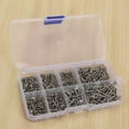 thumbnail image 3 of 1600Pcs Stainless Steel Self Tapping Screw Assortment Kit Lock Nut Wood Thread Nail Screw Sets M2, 3 of 7