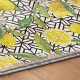 thumbnail image 5 of Addison Rugs Dream Shag Premium Machine Washable Transitional Lemons Yellow Round Rug, 8' x 8', 5 of 8