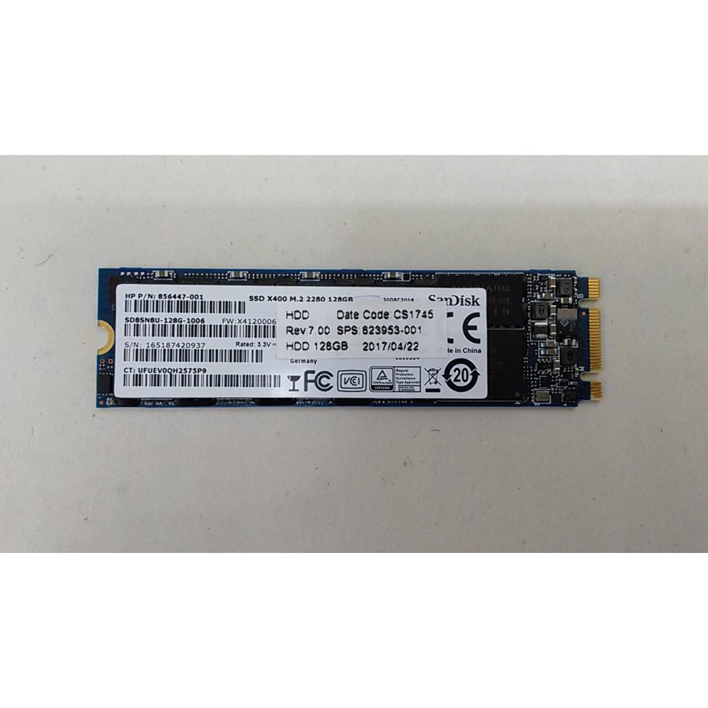 Refurbished SanDisk SD8SN8U-128G X400 M.2 2280 128GB 80mm M.2 Solid ...