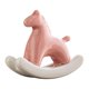 thumbnail image 1 of Figura de caballo mecedor de cerámica, figura de animal, coleccionable, regalo, decorativa, Rosa, 1 of 7
