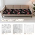 thumbnail image 5 of TSOVTHRID Red Rose Black Print Sofa Cushion Cover, Soft Non Slip Couch Cushion Furniture Protector with Elastic Bottom Waterproof Sofa Seat Slipcovers Sets, 24x24 Inch, 5 of 7