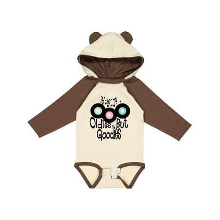 

Inktastic Oldies but Goodies Records and Music Notes Boys or Girls Long Sleeve Baby Bodysuit
