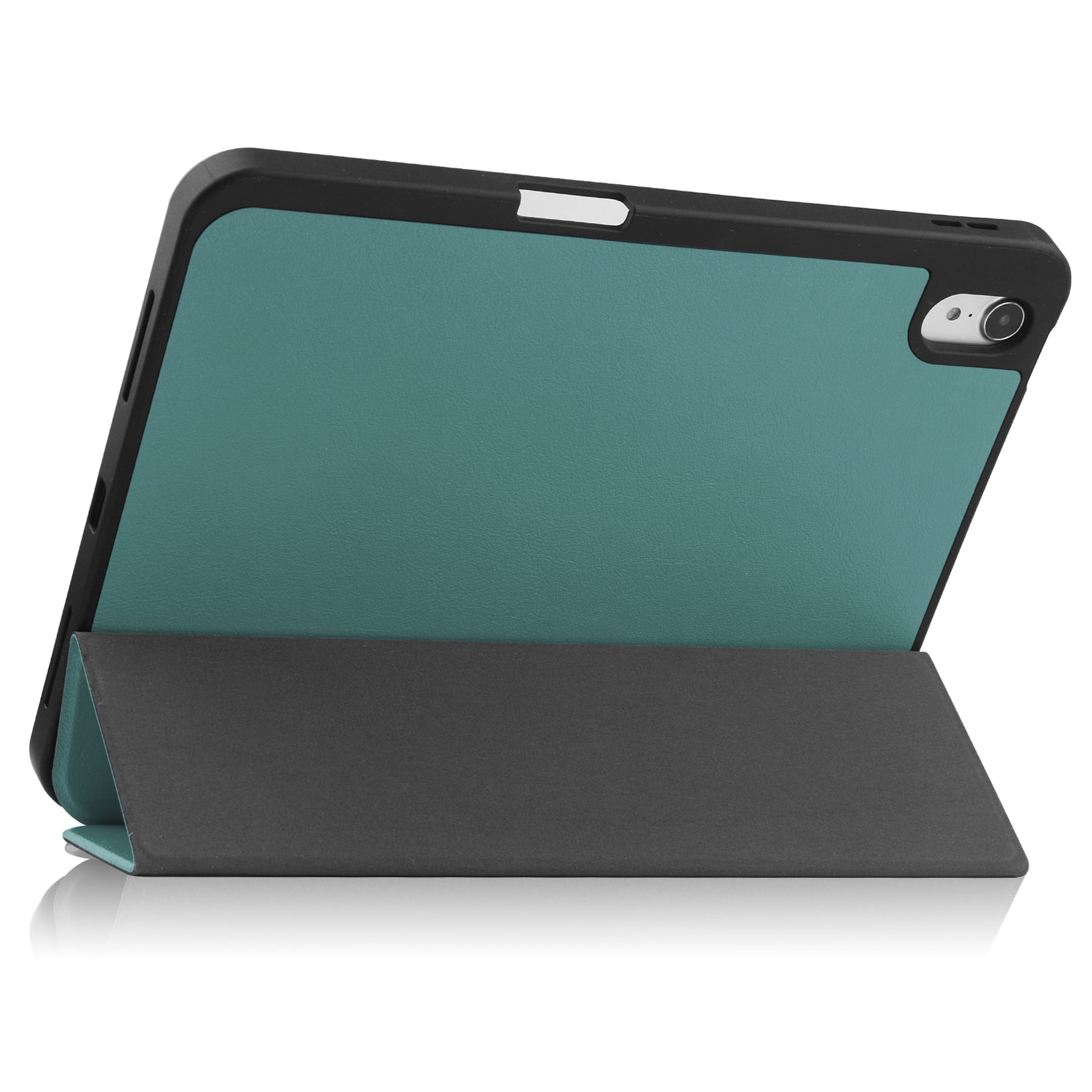 iPad 10.9 Case, iPad 10th Generation Case, iPad 2022 Case 10.9" Tri-fold - Alltyech Multi Angle Stand Auto Sleep Wake Protective with Pencil Holder Case Cover for Apple iPad 10.9" 2022 - Darkgreen