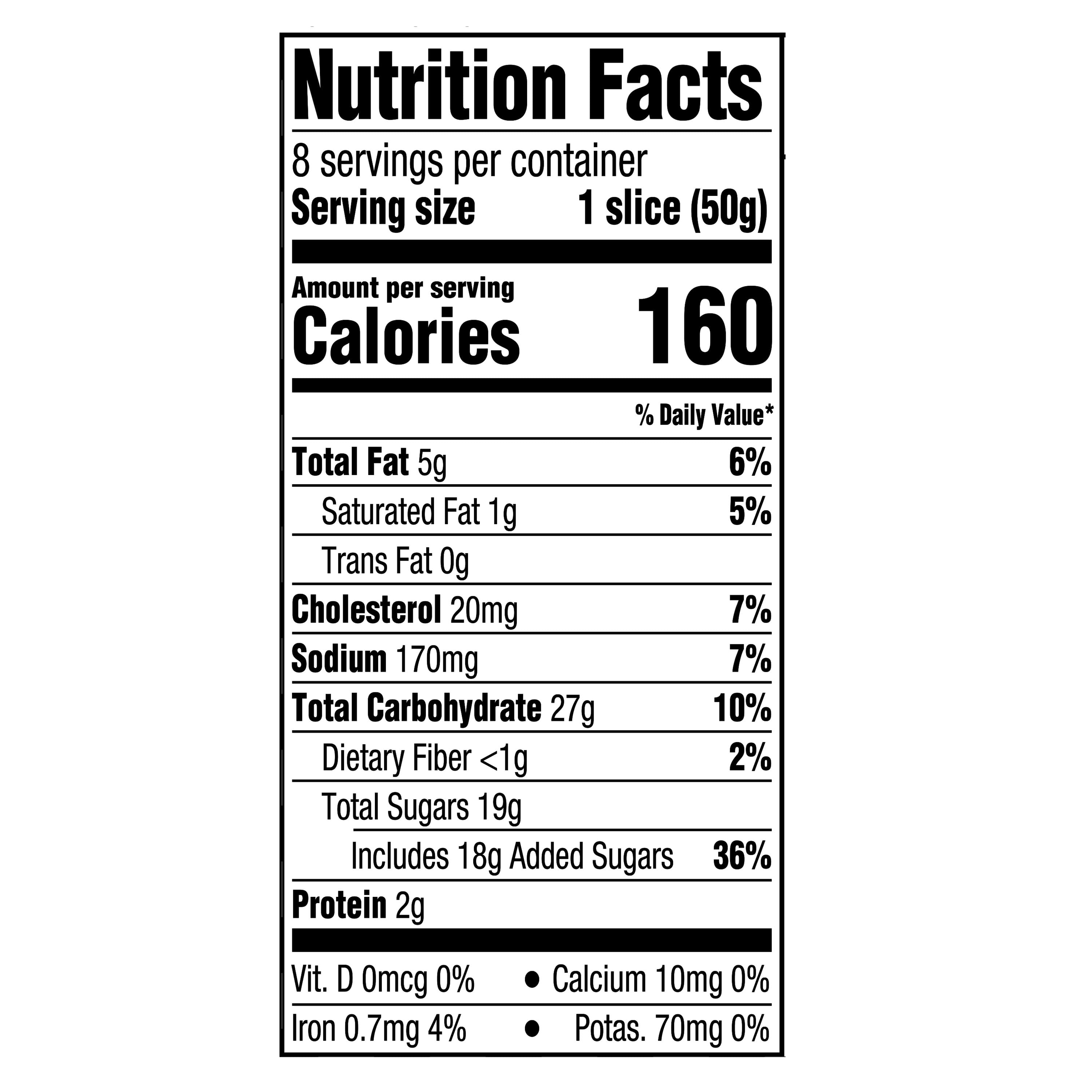 Marketside Iced Pumpkin Baked Sliced Cake, 14.1 oz, 8 Count