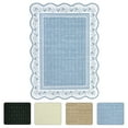 thumbnail image 2 of 2x6 Runner Rug Scalloped Kitchen Runner Rug Non Slip Washable Entryway Runners Modern Bordered Foldable Thin Accent Carpet Low Pile Soft Nursery Rugs, 2 of 14