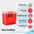 thumbnail image 5 of Enday Dual Manual Pencil Sharpener for Colored Pencils, Large Pencil, Red 1 Pack, 5 of 7