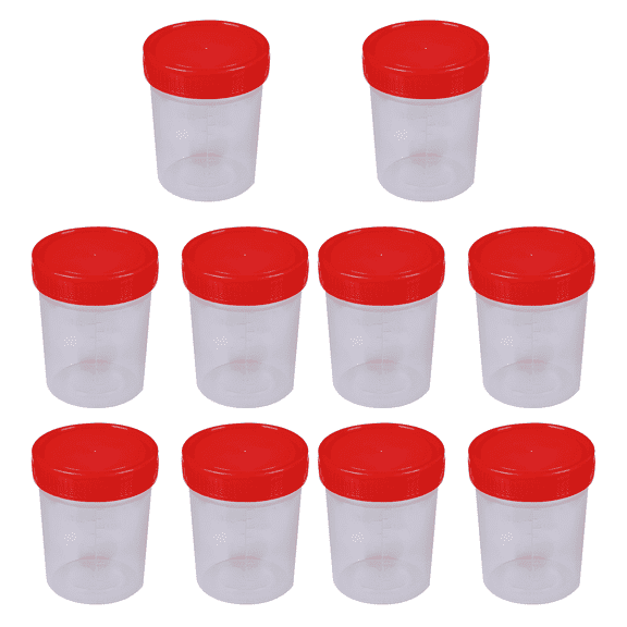 ACDANC 10 Pcs Sample Cup,Disposable Sample Urine Cups,Urine Specimen Containers Cups