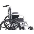 thumbnail image 3 of Drive Medical Poly Fly Light Weight Transport Chair Wheelchair with Swing away Footrests, 16" Seat, 3 of 6